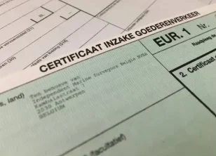 6 Certificates of Origin - Eur 1